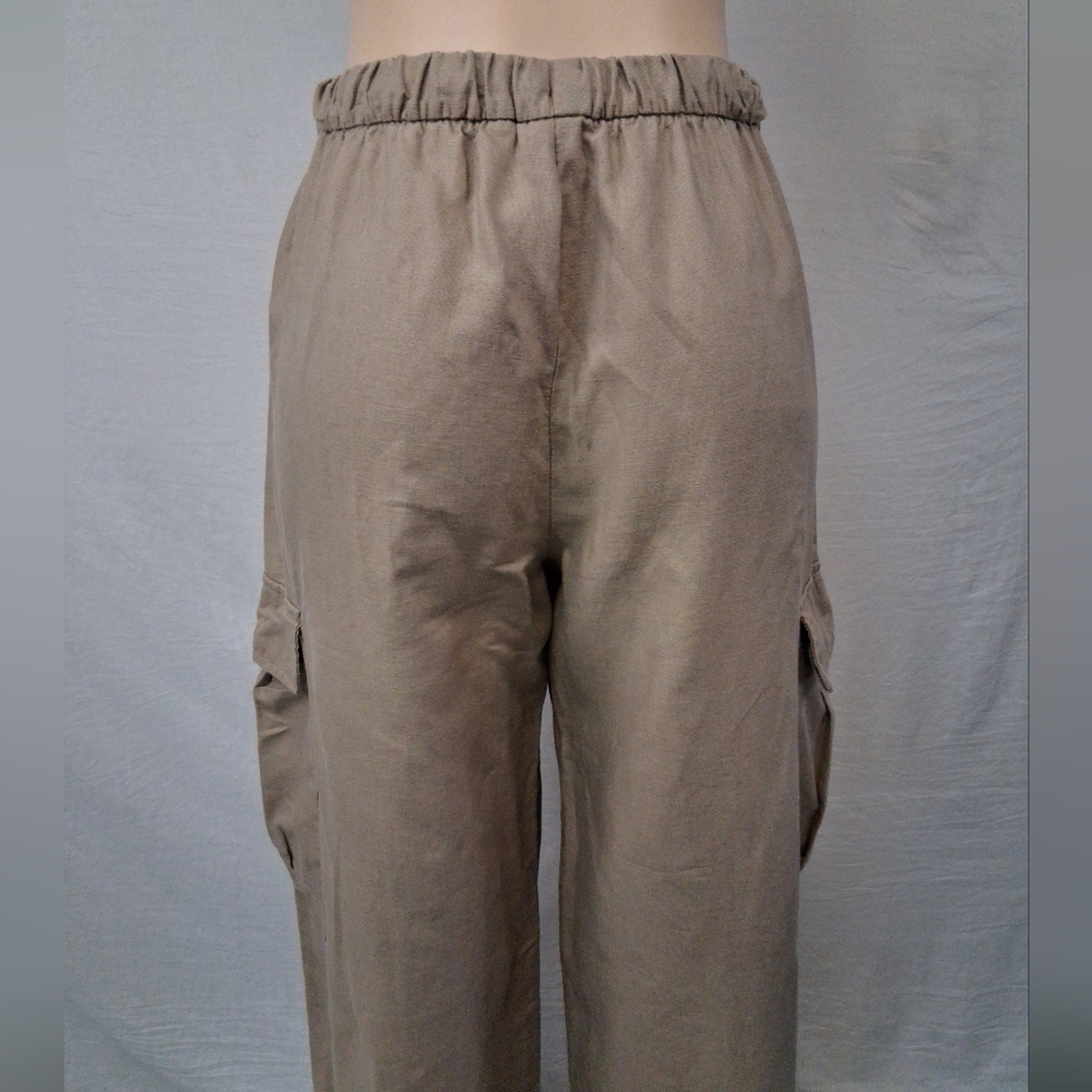 GAP Wonen's Wide-Leg Cargo Pants - Taupe Brown Size S - Picture 8 of 16